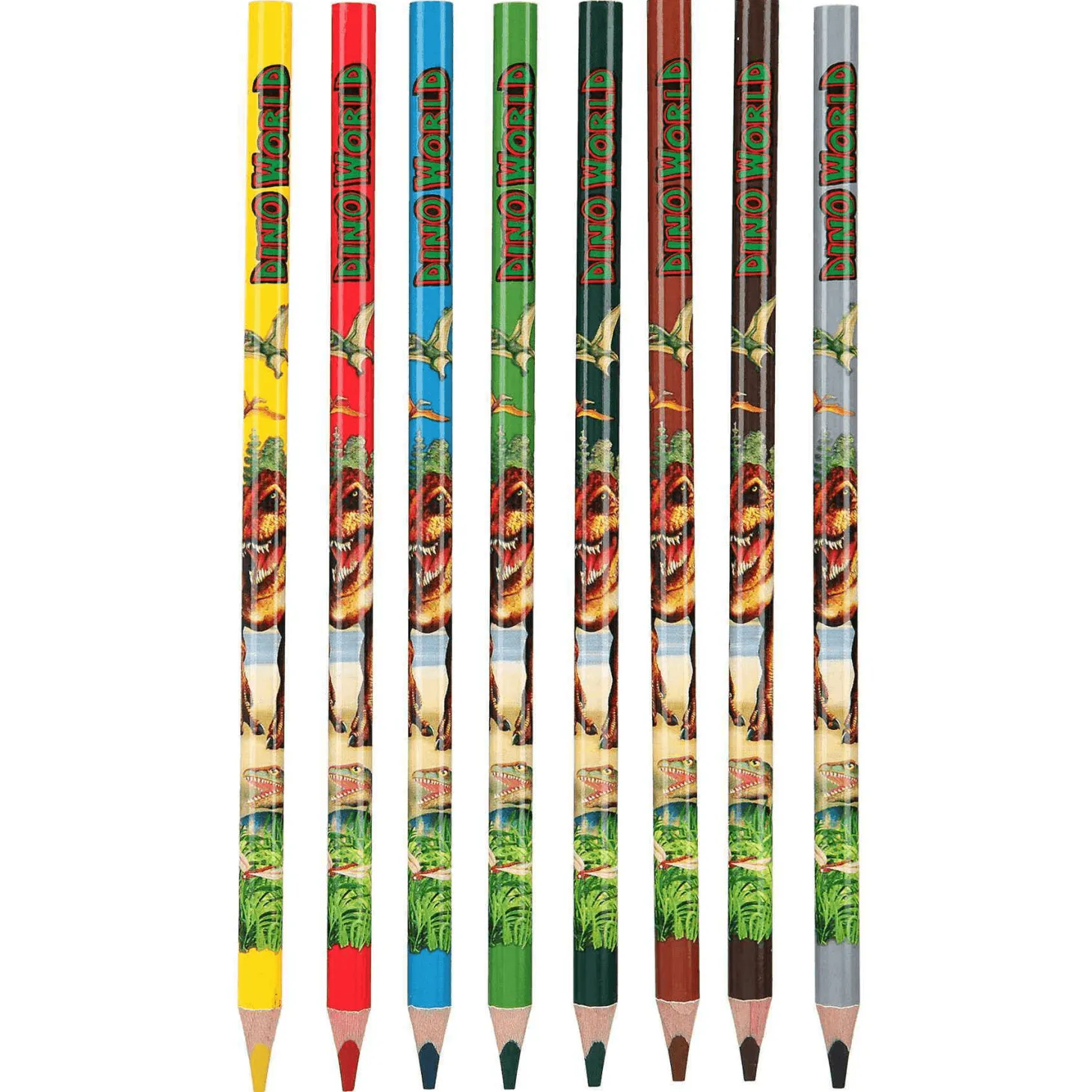 Dino World Libro De Colorear Con Lápices