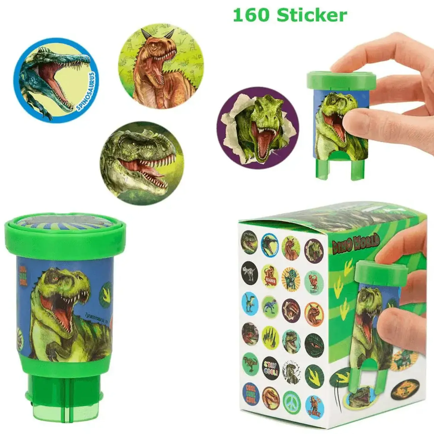 Dino World sticker stamper