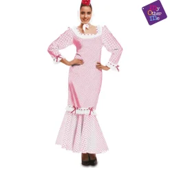 Disfraz Adulto Madrileña Blanco Mujer Talla XL