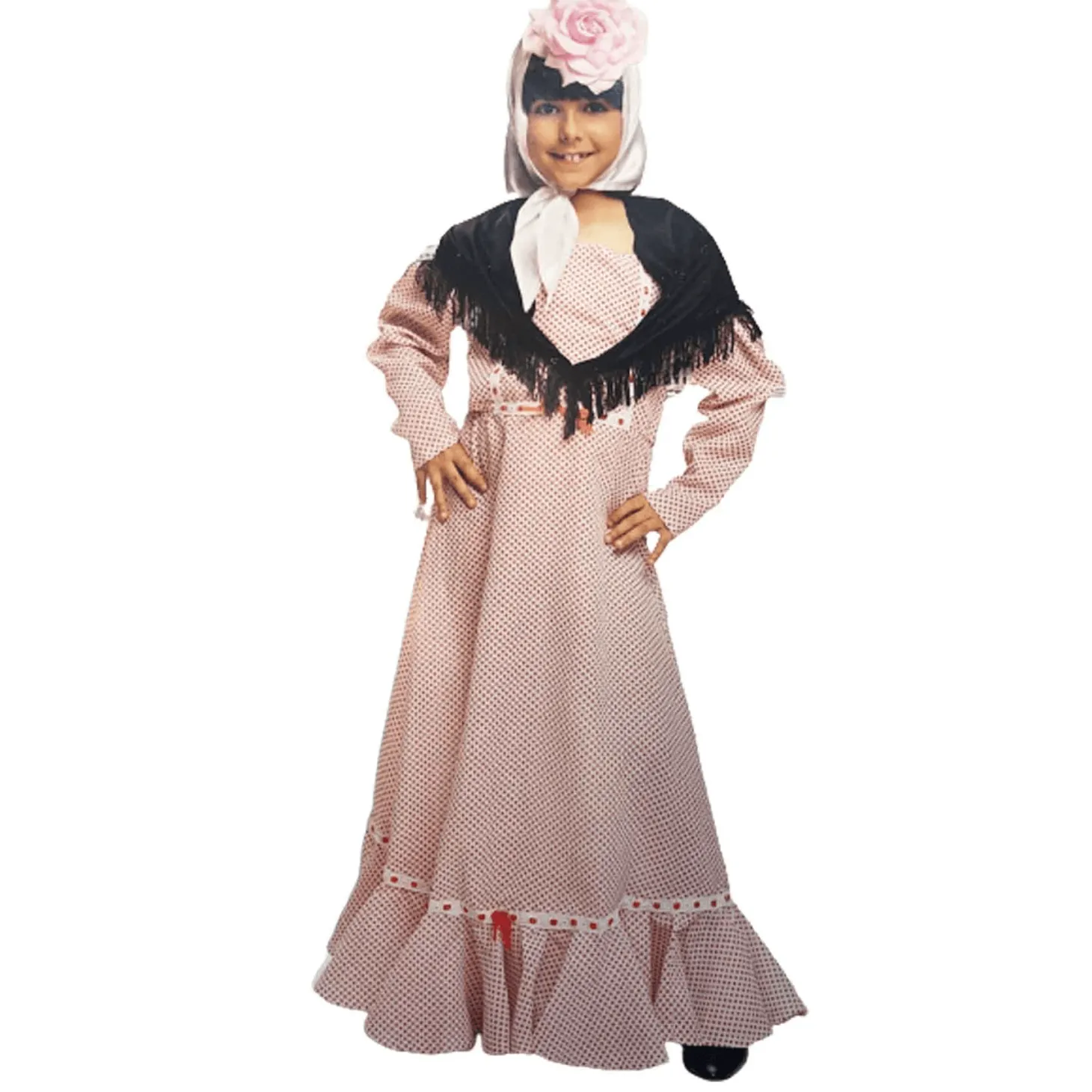 Disfraz Bebé Chulapa con Mantón Talla 1 a 2 Años