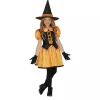 Disfraz Bruja Calabaza Purpurina Infantil T. 3-4