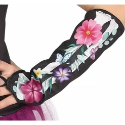 Disfraz Catrina Infantil con Flores y Tutú T. 5-6