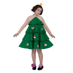 Disfraz de Arbolito de navidad de luxe 7-9 años infantil