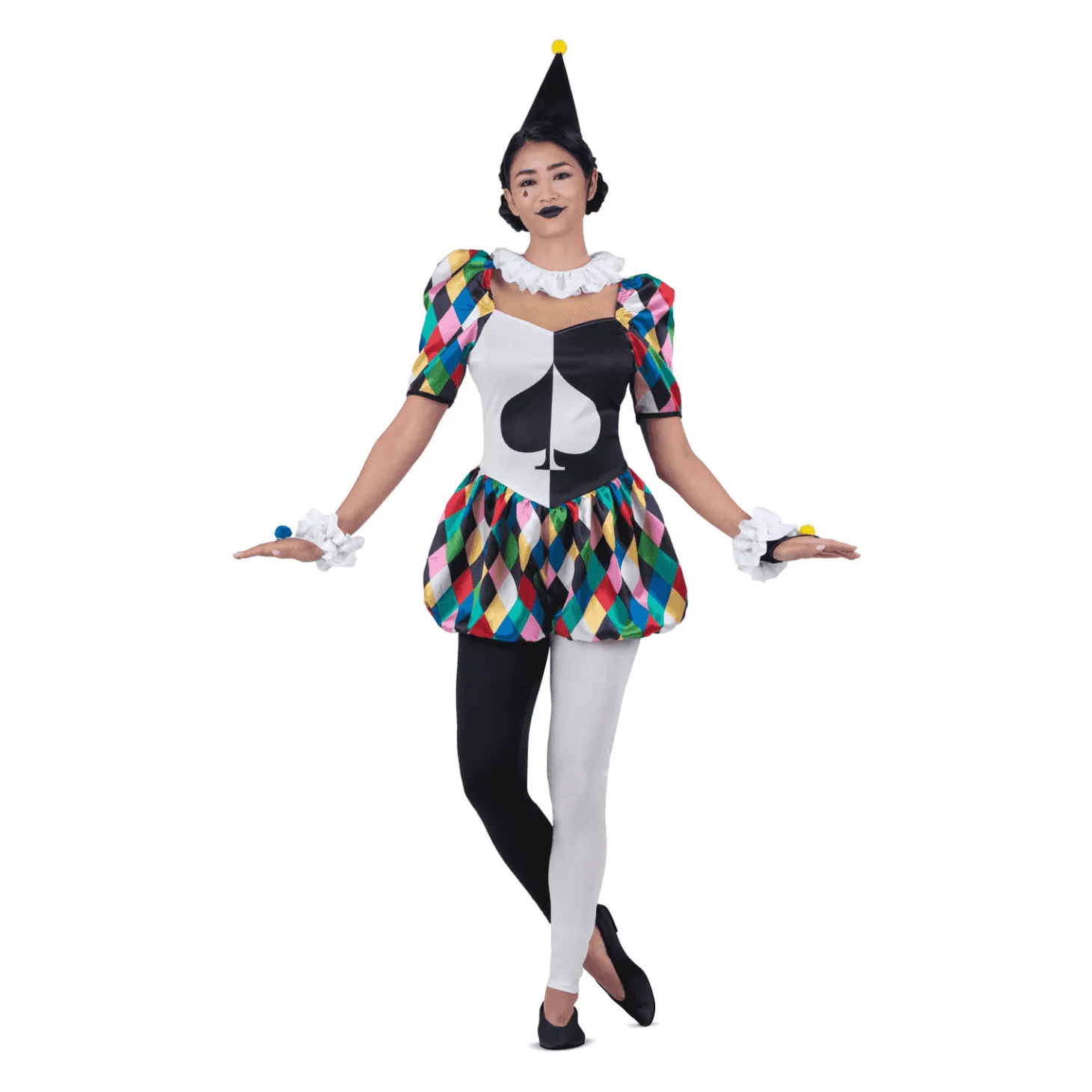 Disfraz de Arlequina adulto talla M