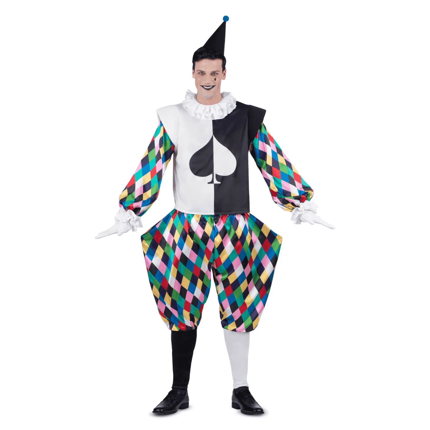 Disfraz de Arlequín adulto talla XL