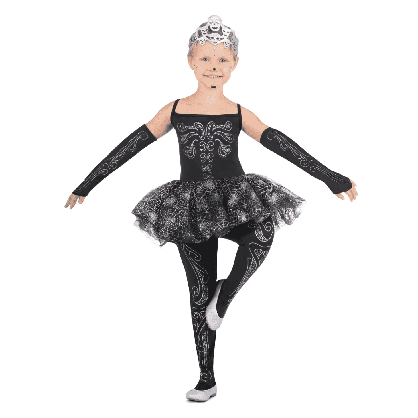 Disfraz de Bailarina esqueleto 7-9 años infantil