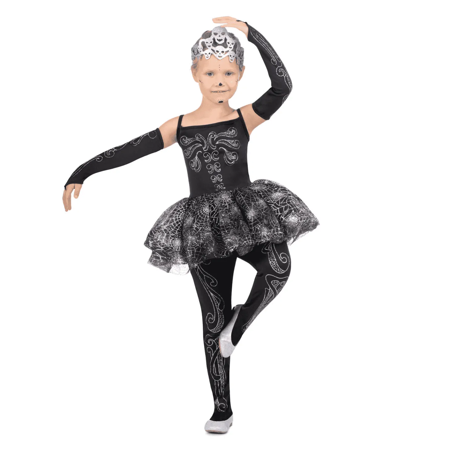 Disfraz de Bailarina esqueleto 5-6 años infantil