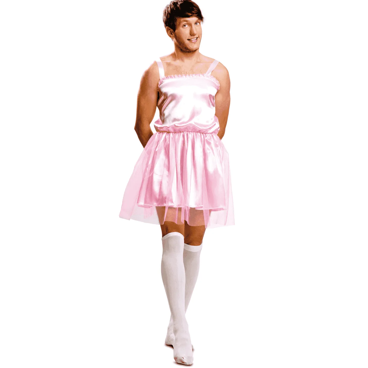 Disfraz de Bailarina rosa hombre adulto talla XXL