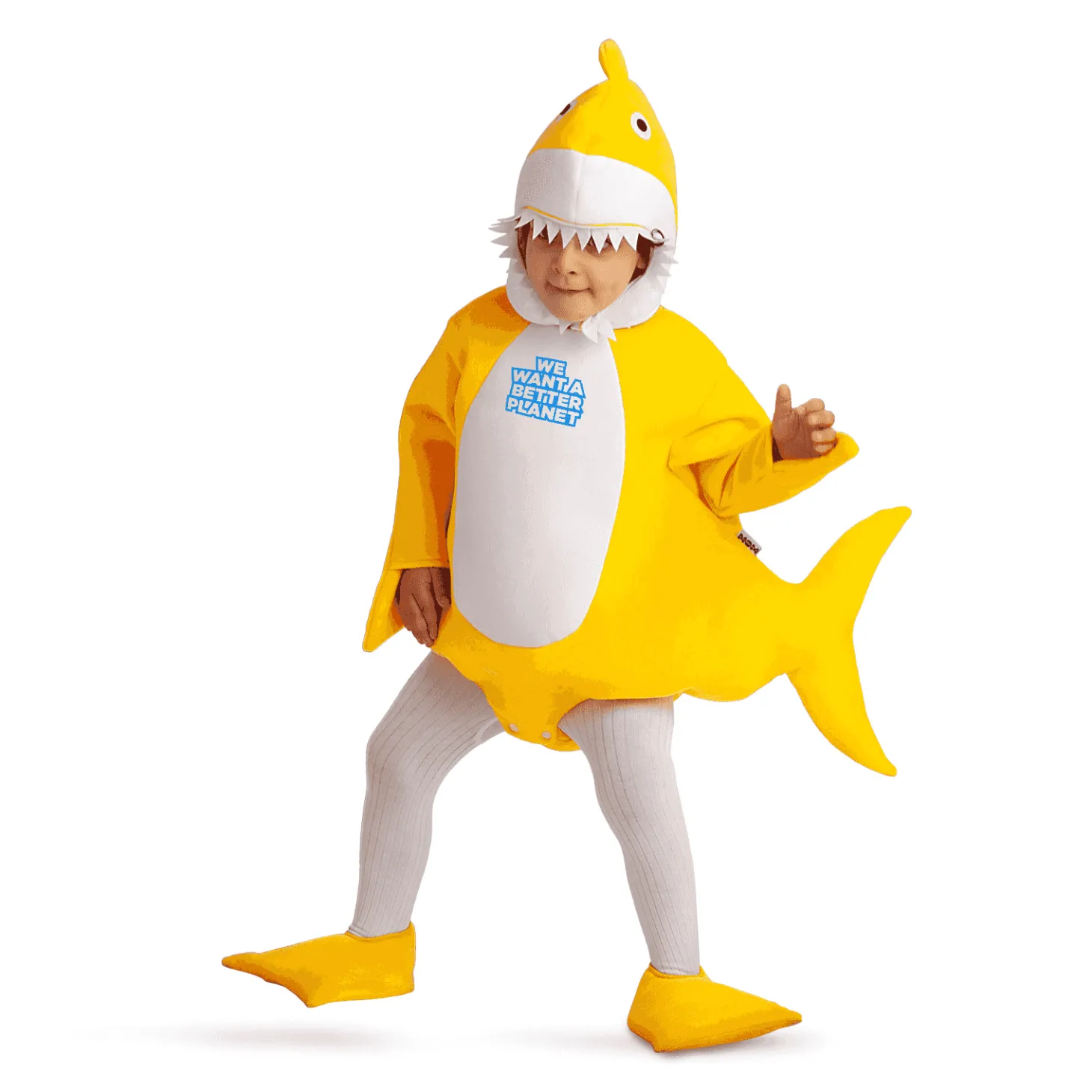 Disfraz de Bebé tiburón amarillo 3-4 años infantil