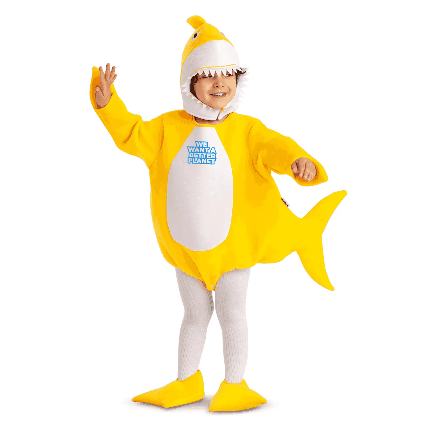 Disfraz de Bebé tiburón amarillo 3-4 años infantil