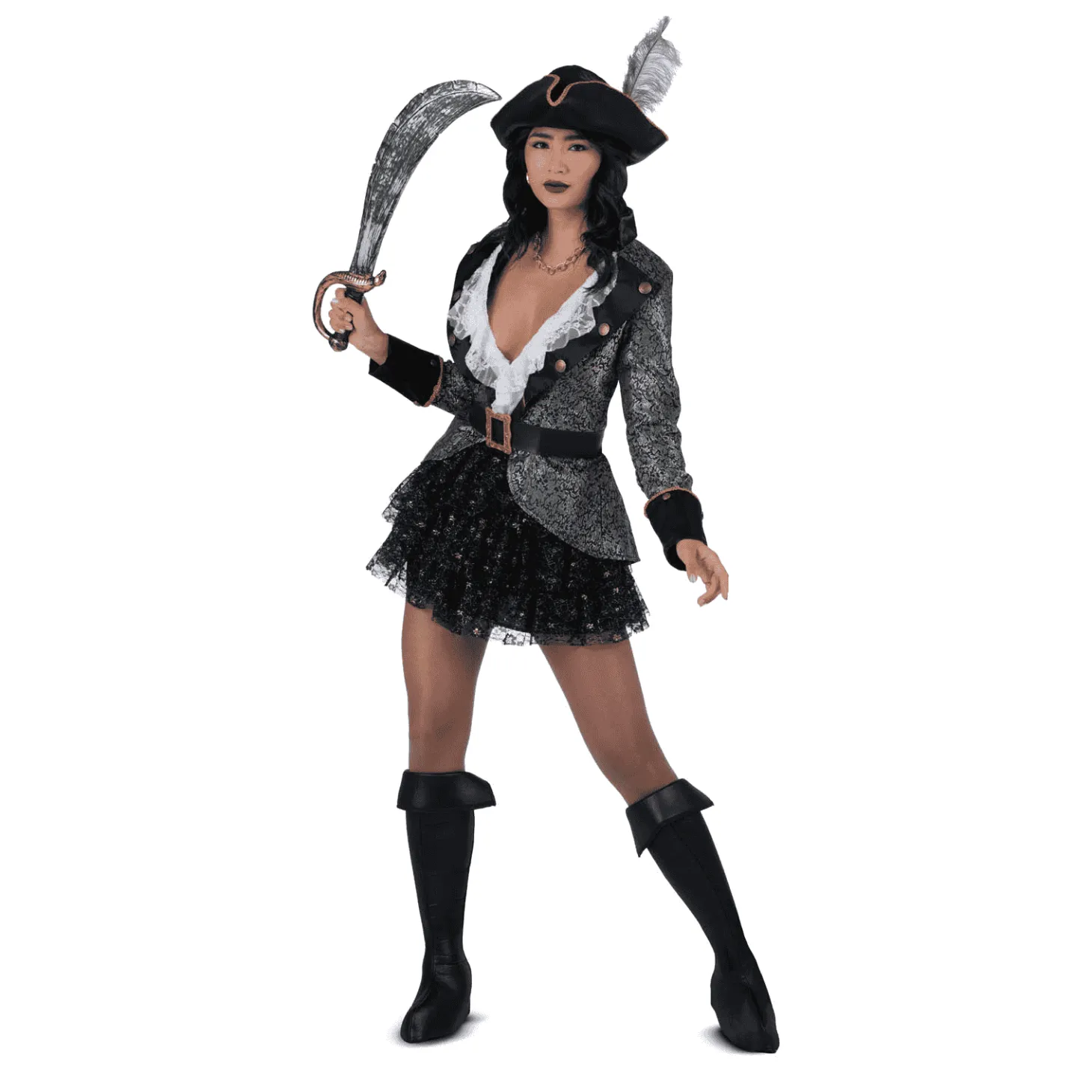 Disfraz de Belleza bucanera adulto talla S