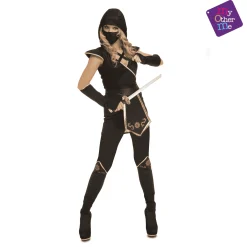 Disfraz de Black ninja adulto talla S