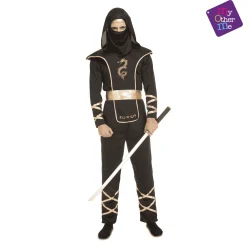Disfraz de Black ninja adulto talla ML