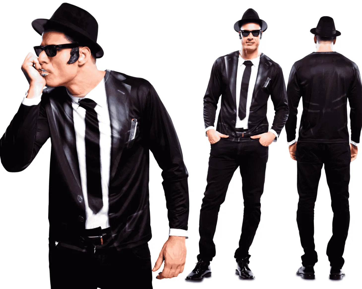 Disfraz de Bluesman adulto talla S