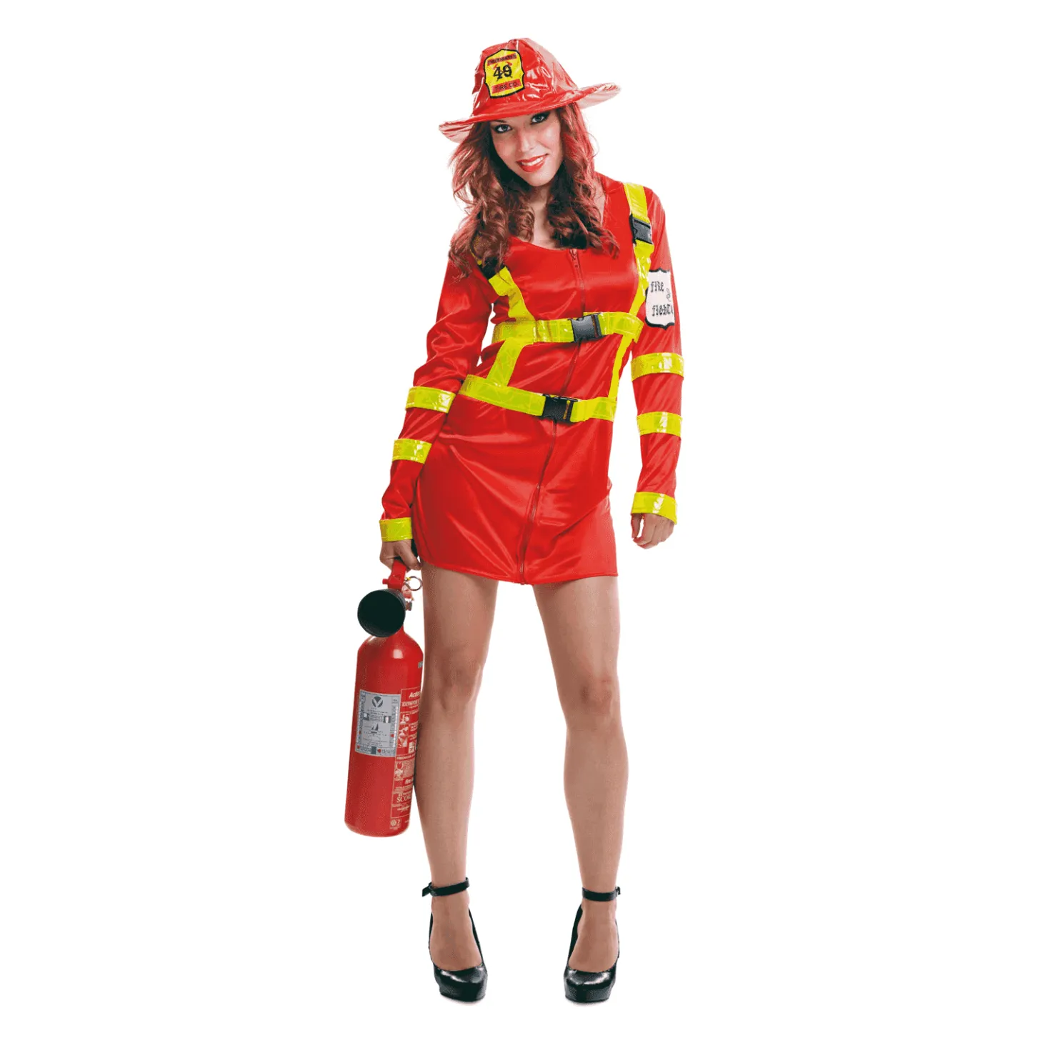 Disfraz de Bombera adulto talla ML