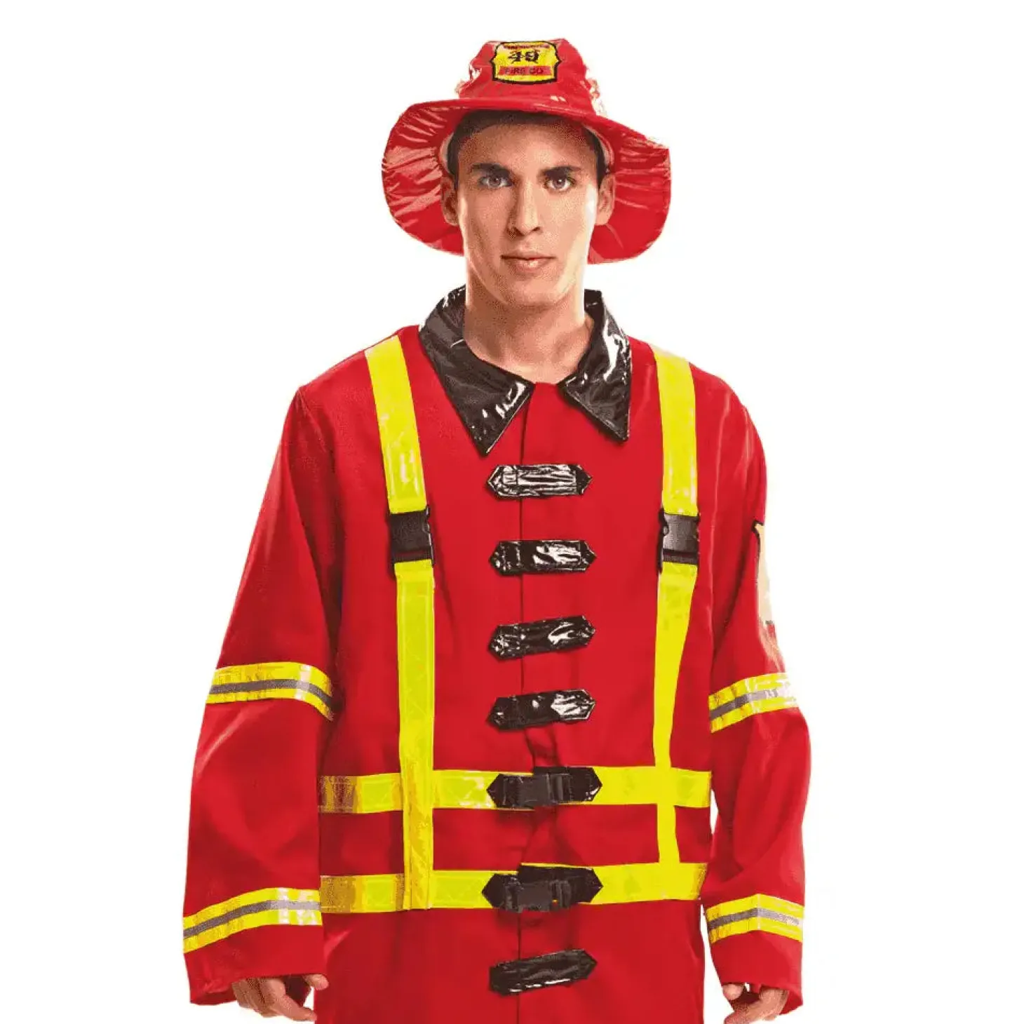 Disfraz de Bombero talla XL – Ideal para carnaval, fiestas y eventos divertidos