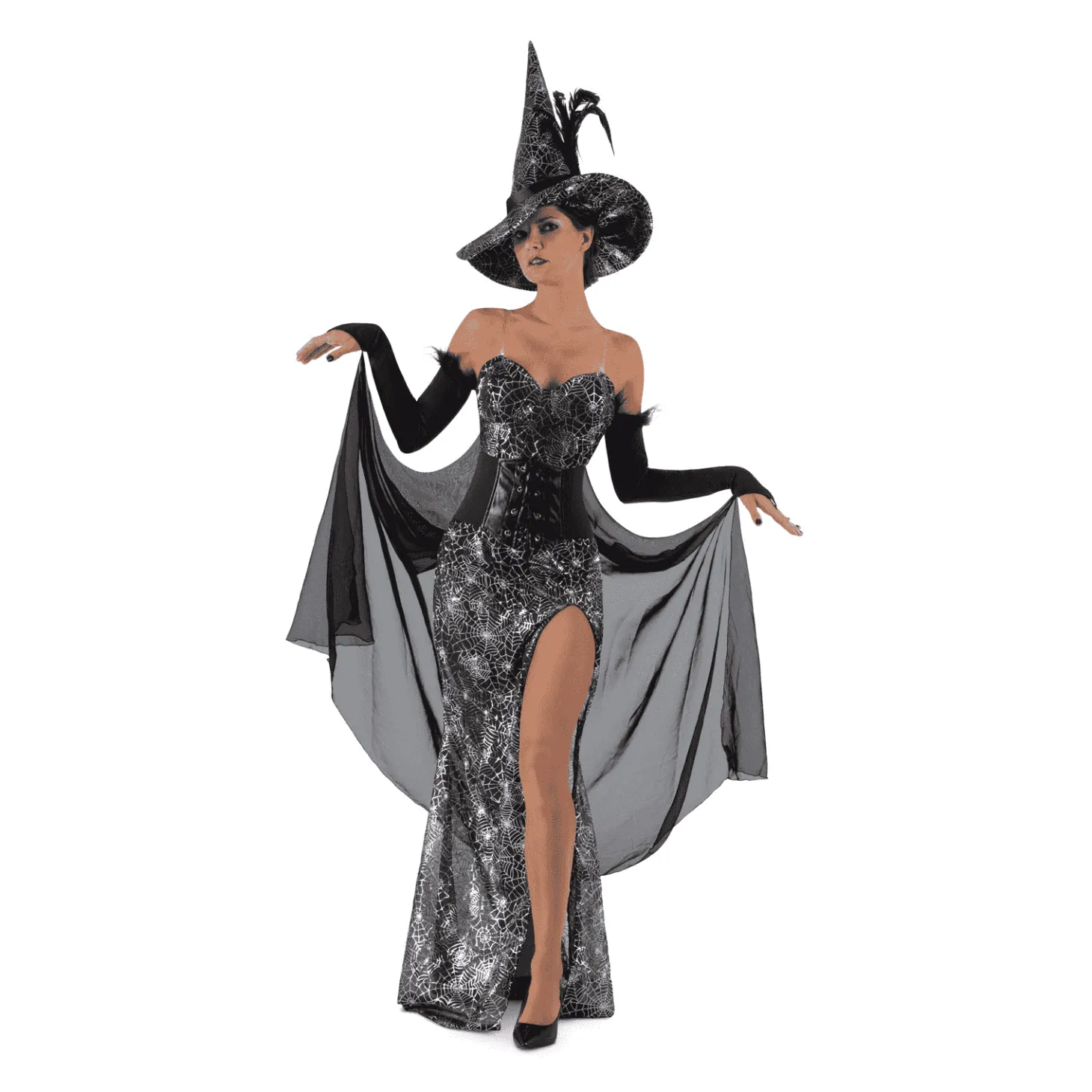 Disfraz de Bruja cuervo adulto talla L