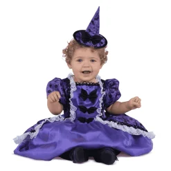 Disfraz de Bruja de versalles morada 12-24 meses bebé