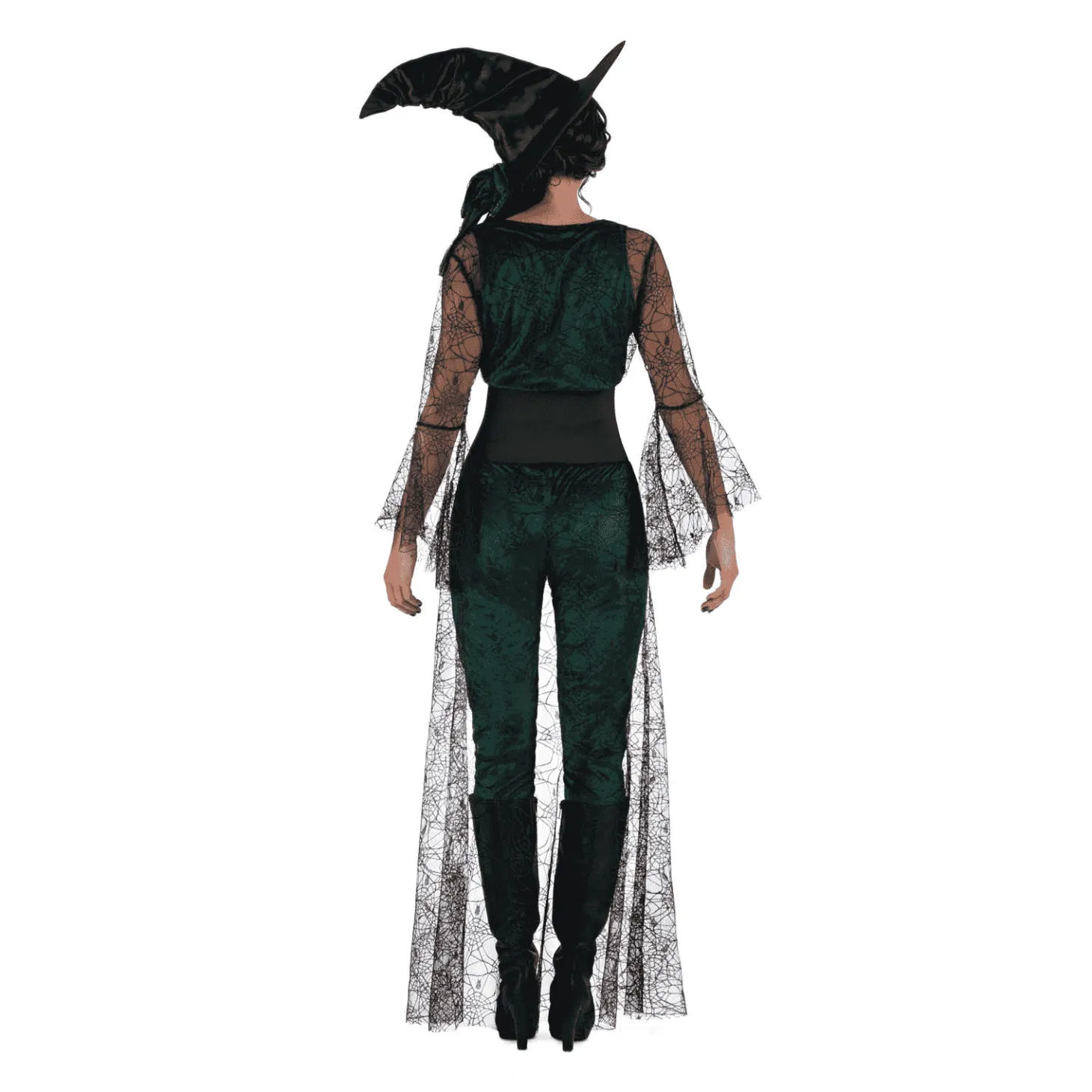 Disfraz de Bruja del aquelarre verde adulto talla M