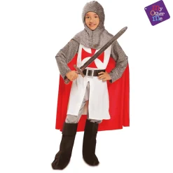 Disfraz de Caballero medieval talla 7-9 años – Ideal para carnaval, fiestas y eventos divertidos