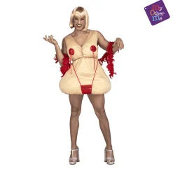 Disfraz de Cabaretera pechugona ml adulto talla ML