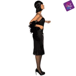 Disfraz de Charlestón negro adulto talla ML