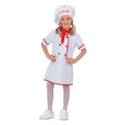 Disfraz de Cocinera talla 5-6 años – Ideal para carnaval, fiestas y eventos divertidos