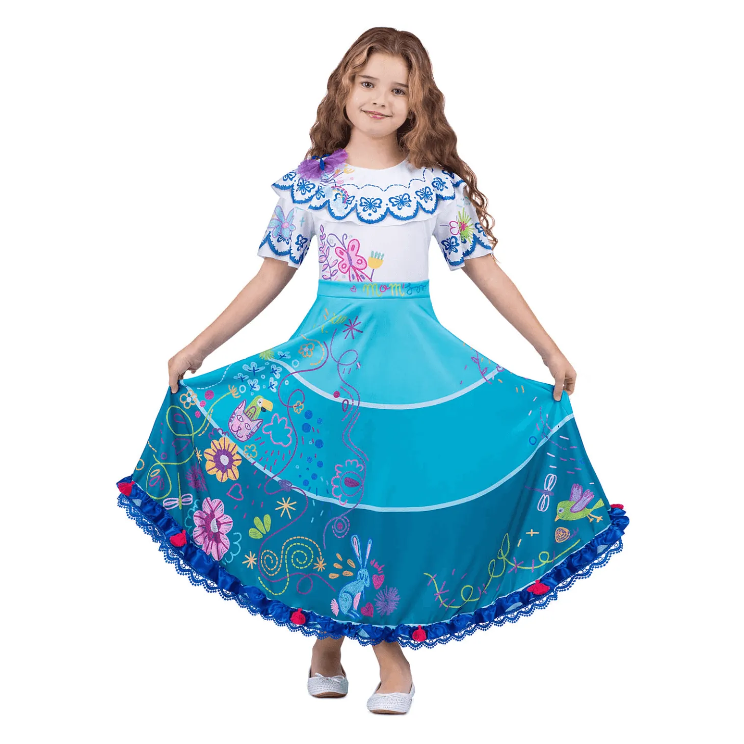 Disfraz de Colombiana 5-6 años infantil