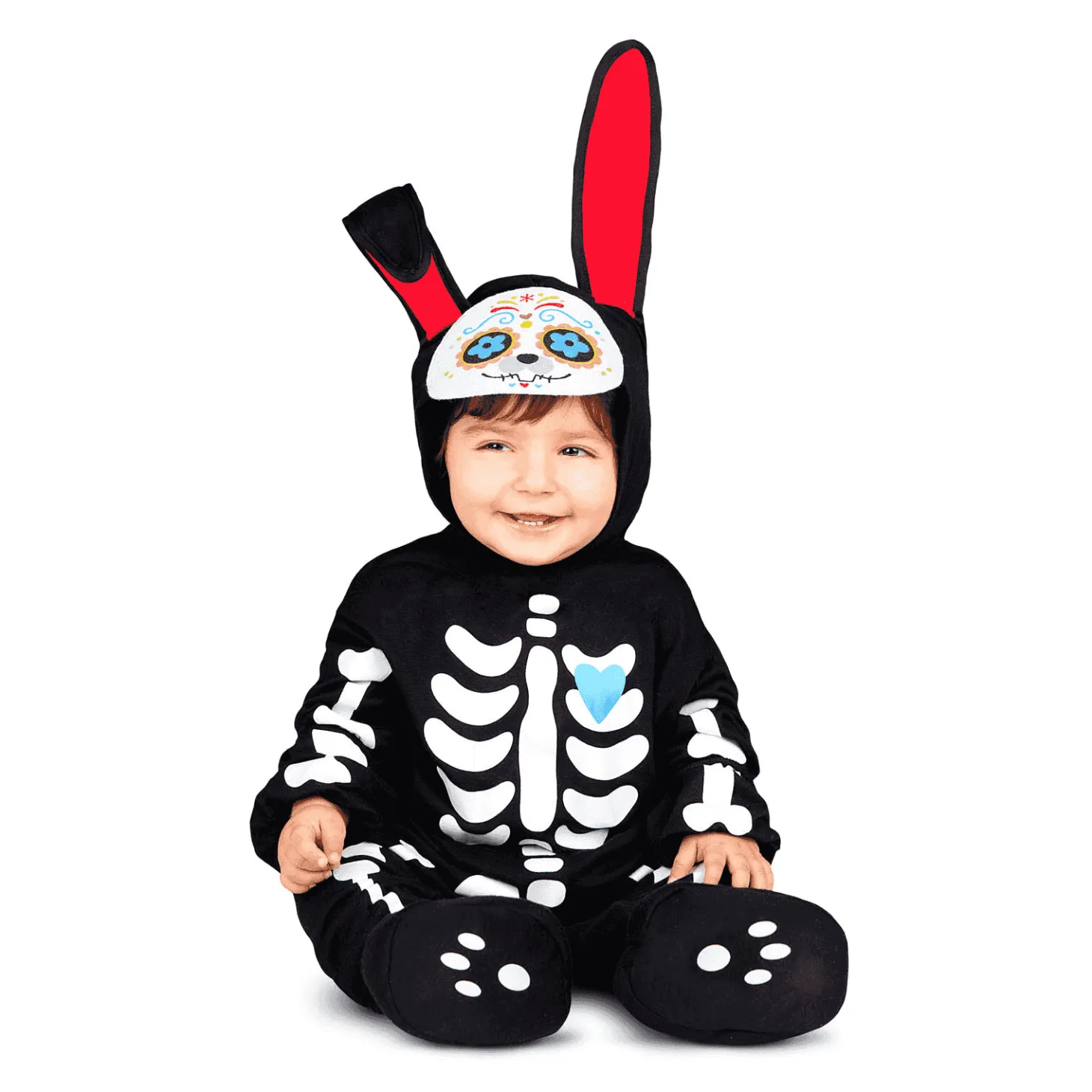 Disfraz de Conejito día de los muertos 7-12 meses bebé