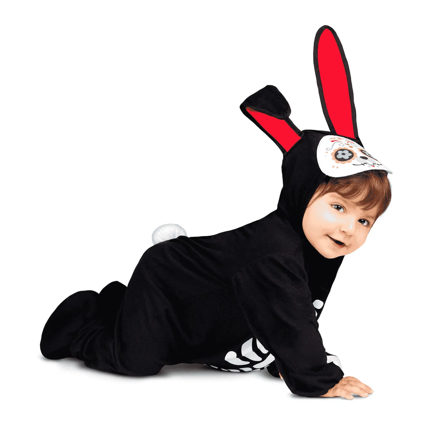 Disfraz de Conejito día de los muertos 7-12 meses bebé