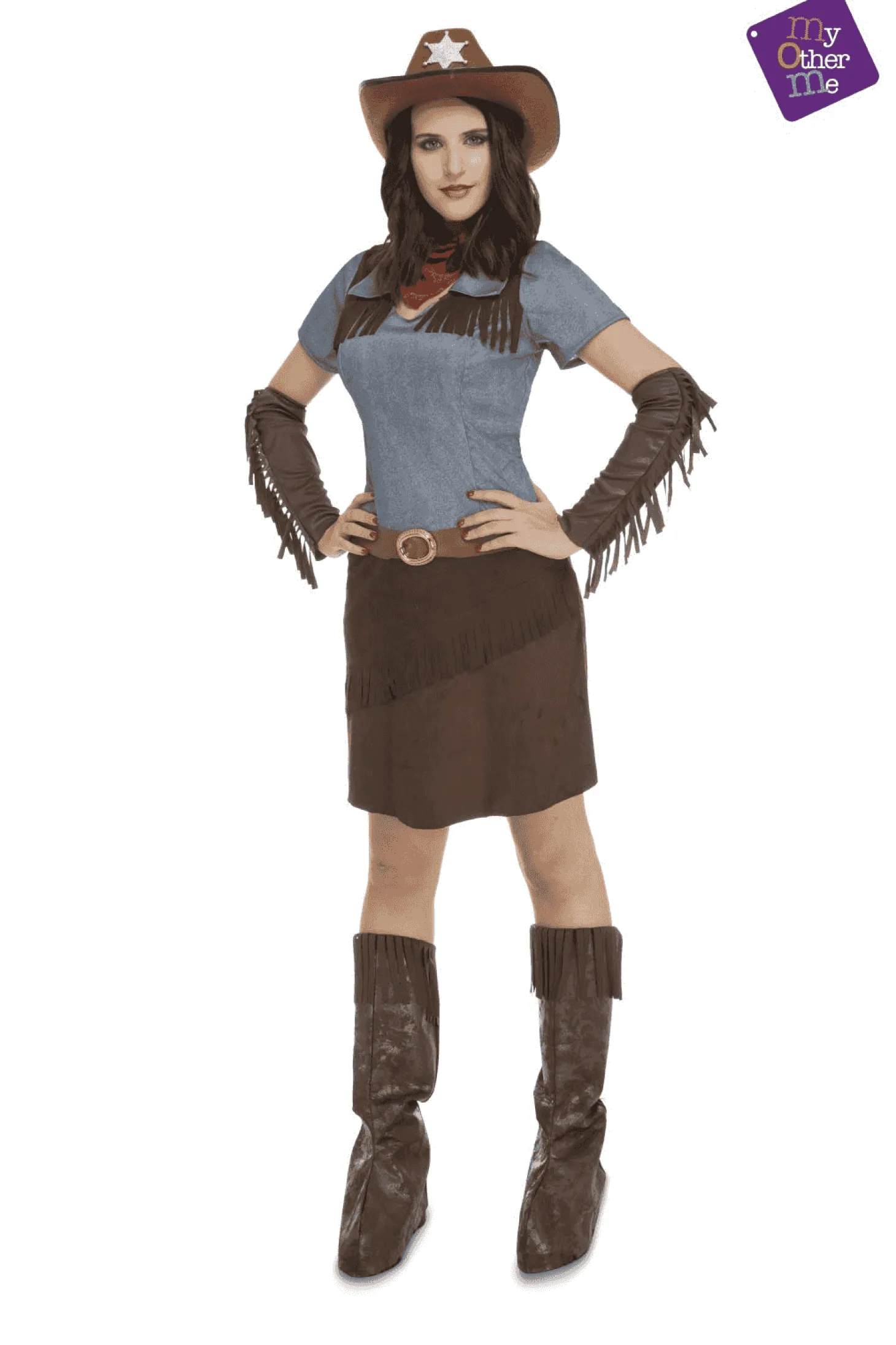 Disfraz de Cowgirl adulto talla S