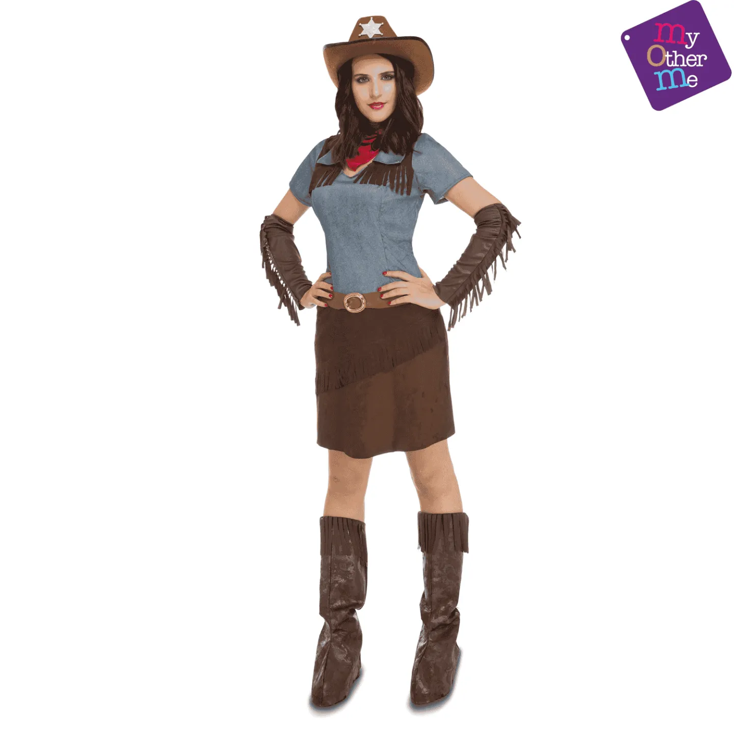 Disfraz de Cowgirl adulto talla ML