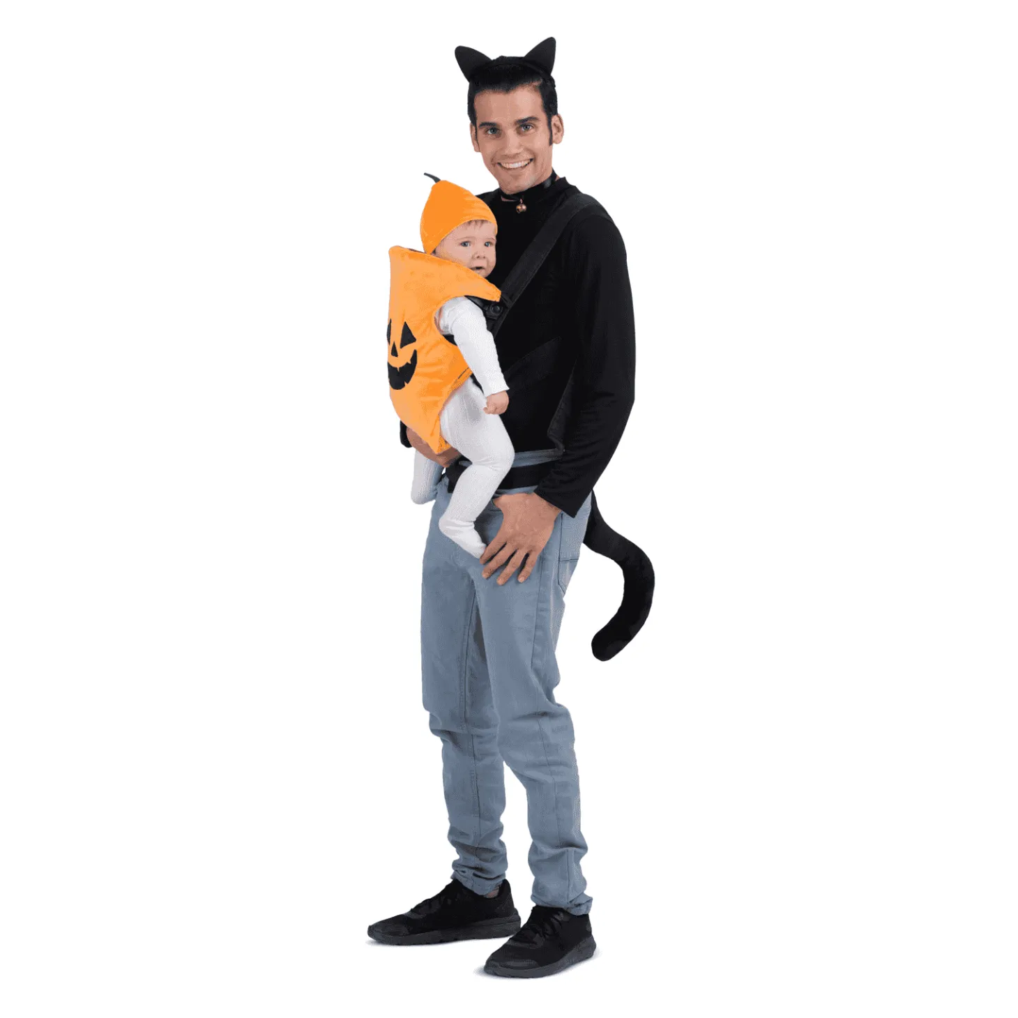 Disfraz de Cubremochila gato y calabaza one size ad adulto talla TALLA ÚNICA