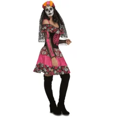 Disfraz de Día de los muertos adulto talla XXXL