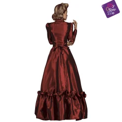 Disfraz de Dama escarlata del oeste adulto talla ML