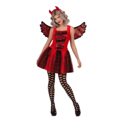 Disfraz de Diablesa punk adulto talla S