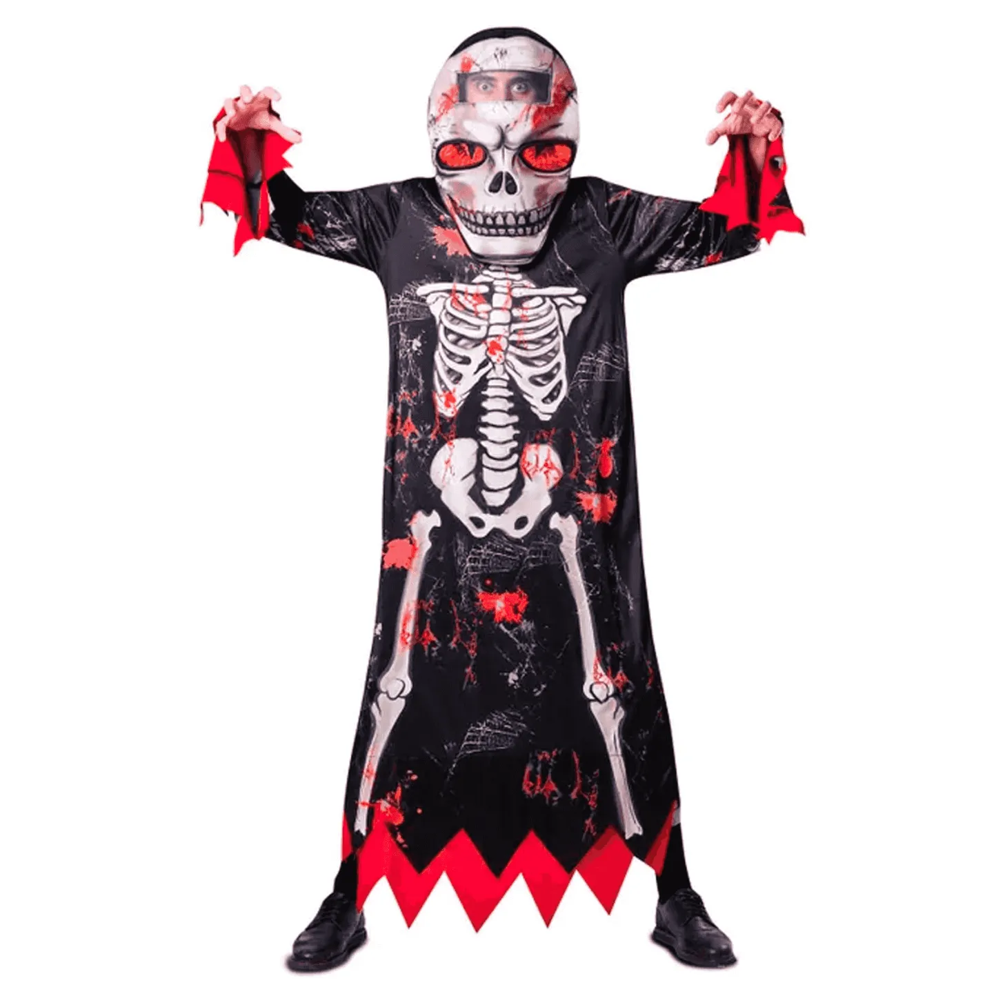 Disfraz de Disfraz esqueleto cabezudo ml hombre adulto talla ML