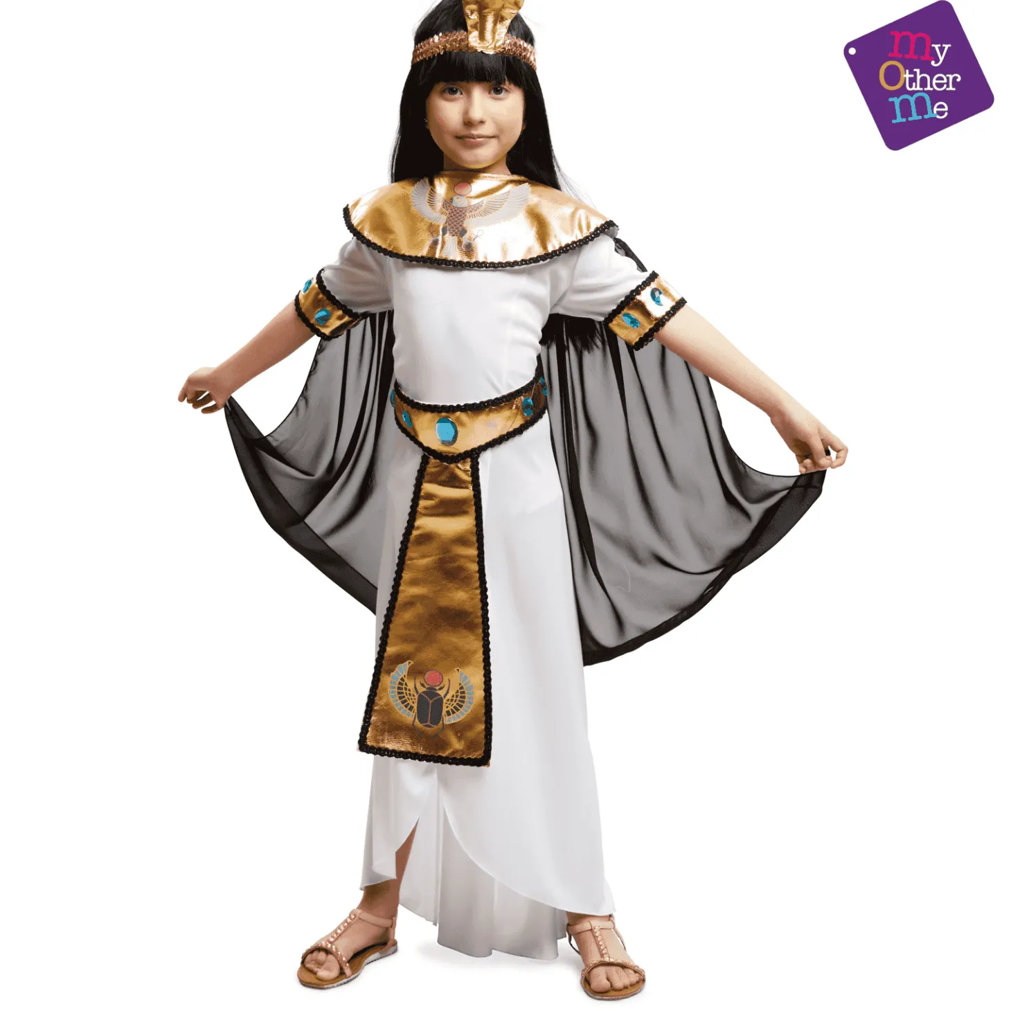 Disfraz de Egipcia oro 5-6 años infantil