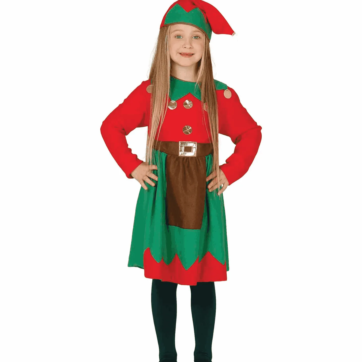 Disfraz de Elfa Infantil - Talla 3 a 4 Años