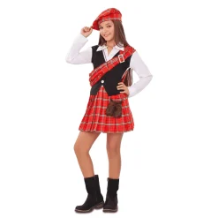 Disfraz de Escocesa 5-6 años infantil
