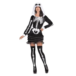Disfraz de Esqueleto descarada adulto talla S