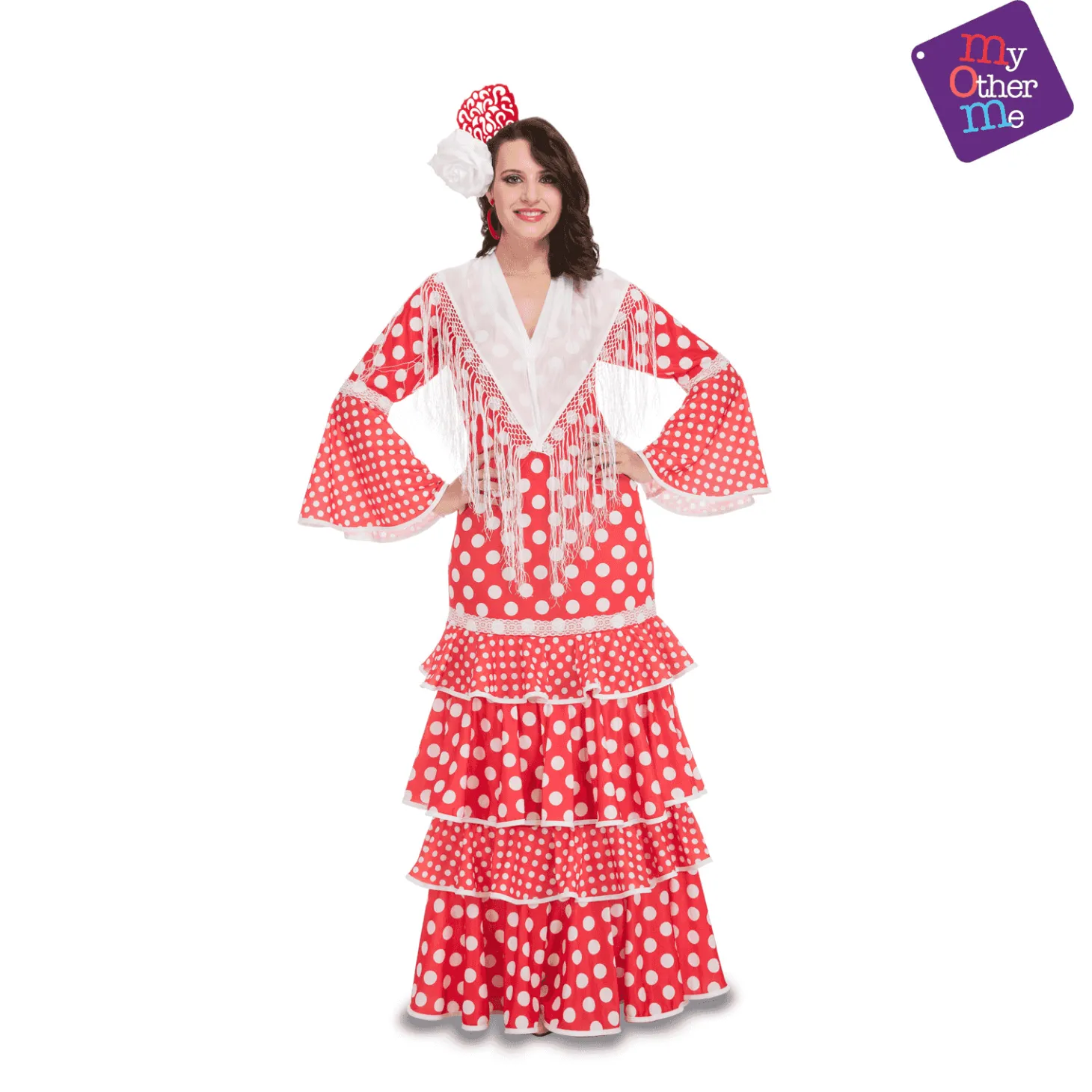 Disfraz de Flamenca sevilla adulto talla XL