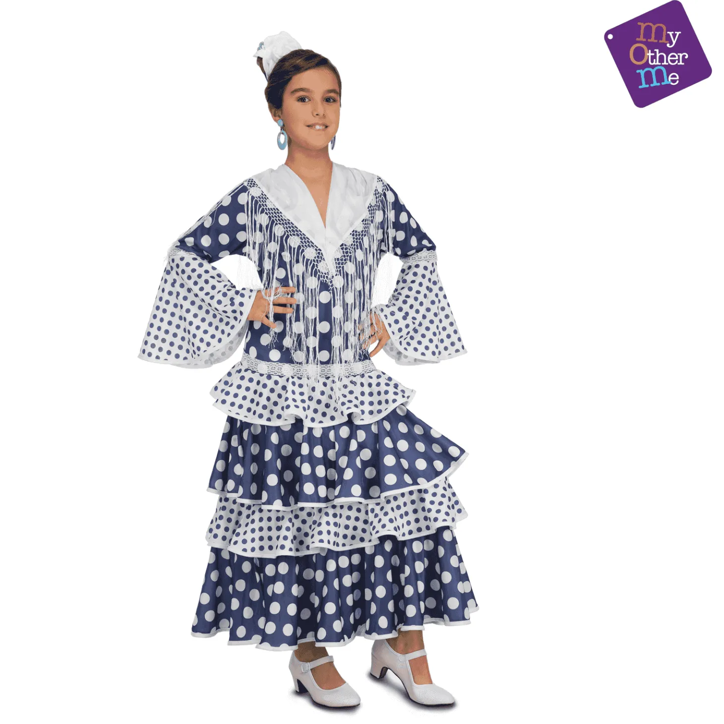 Disfraz de Flamenca soleá 7-9 años infantil