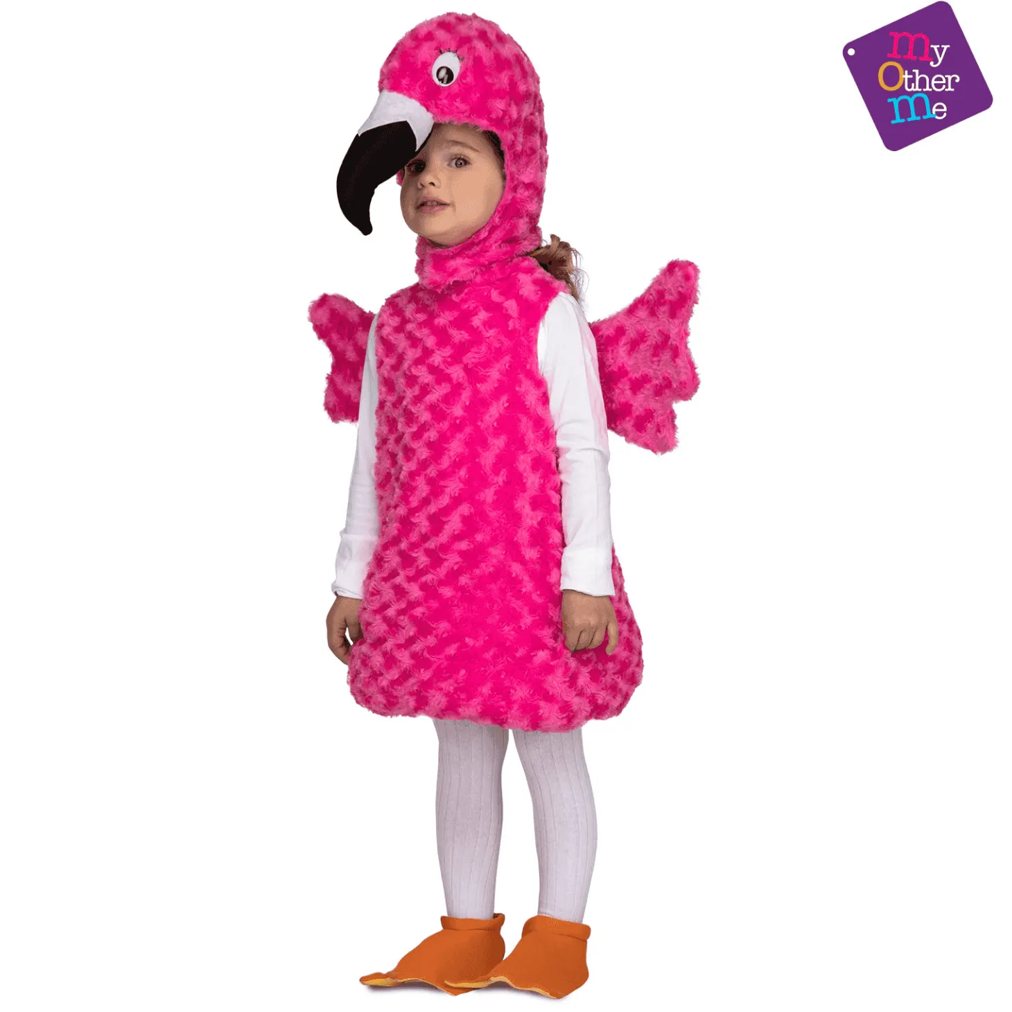 Disfraz de Flamenco peluche 5-6 años infantil