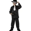 Disfraz De Gangster Niño 5-6 Negro