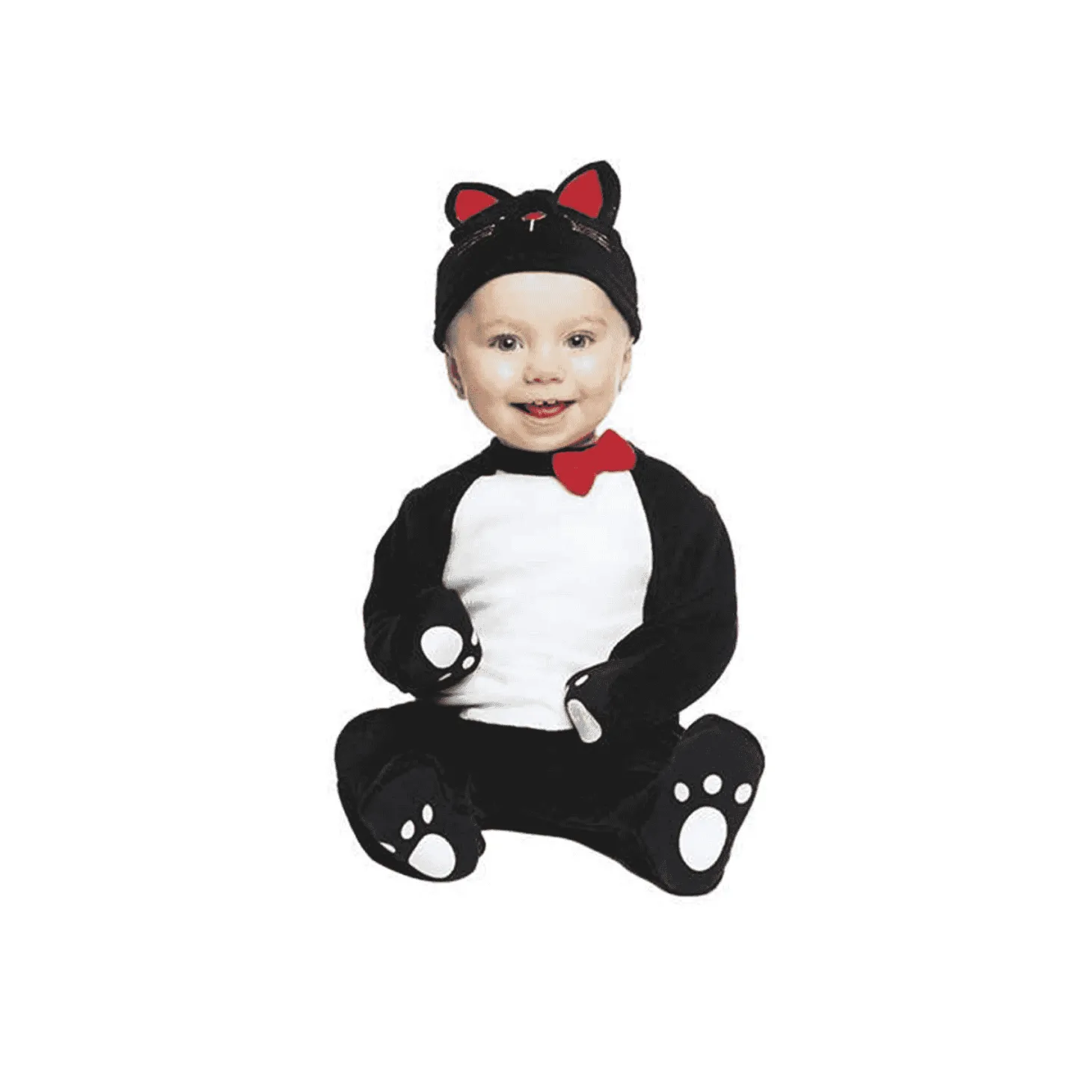 Disfraz de Gatito negro cotton 7-12 meses bebé