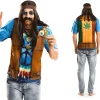 Disfraz de Hippie adulto talla M