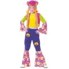 Disfraz De Hippie Amarillo Niña 4-6