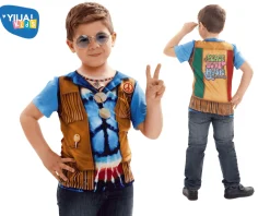 Disfraz de Hippie boy 6-8 años infantil