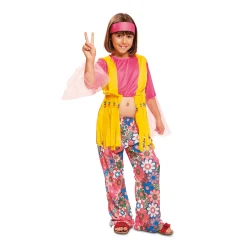 Disfraz de Hippie flower 3-4 años niña infantil
